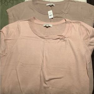 Loft set of 2 cap sleeve sweaters